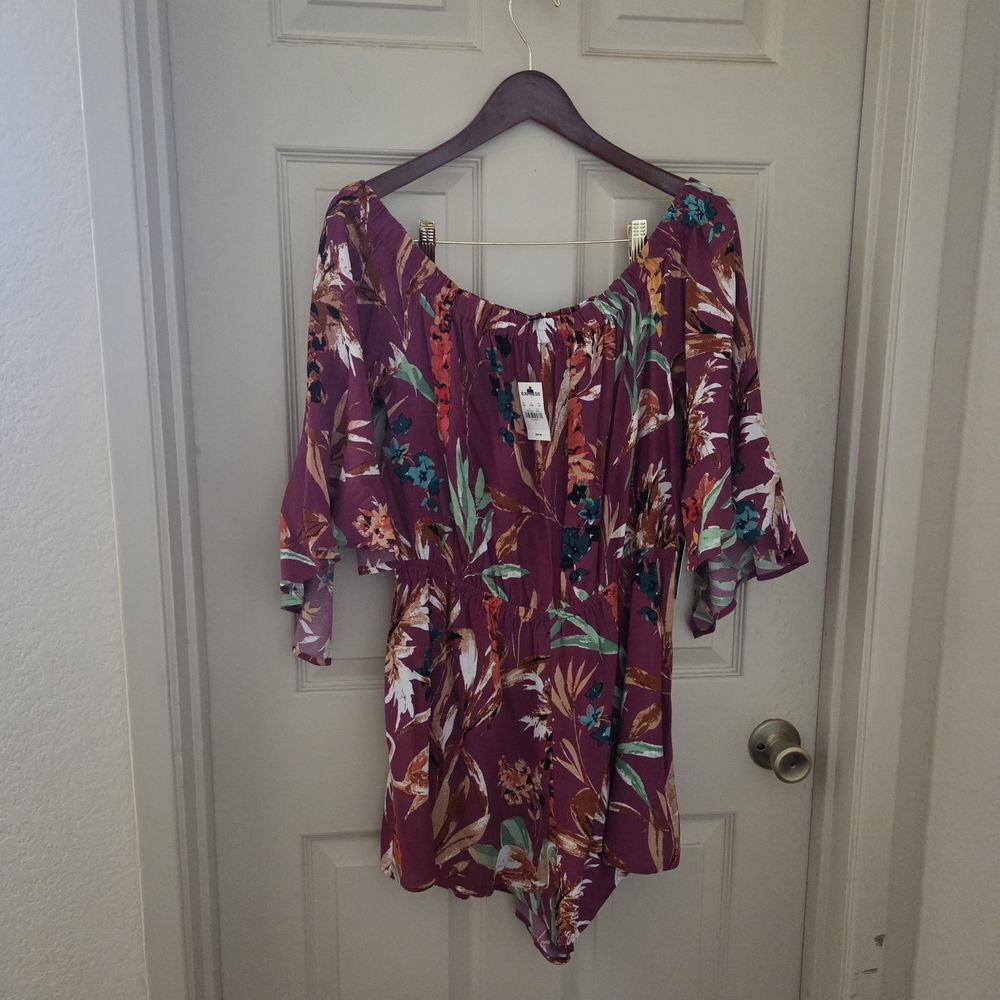 Floral Off-Shoulder Women's Top